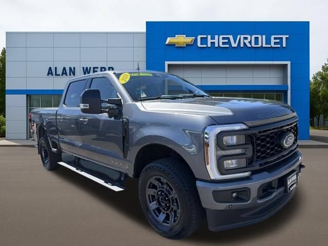 2024 Ford F-250 LARIAT in Gray — front three-quarter view