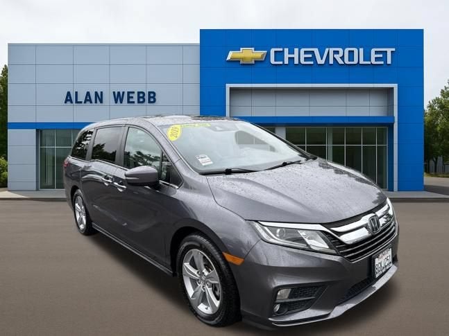 2019 Honda Odyssey EX-L in Gray — front three-quarter view