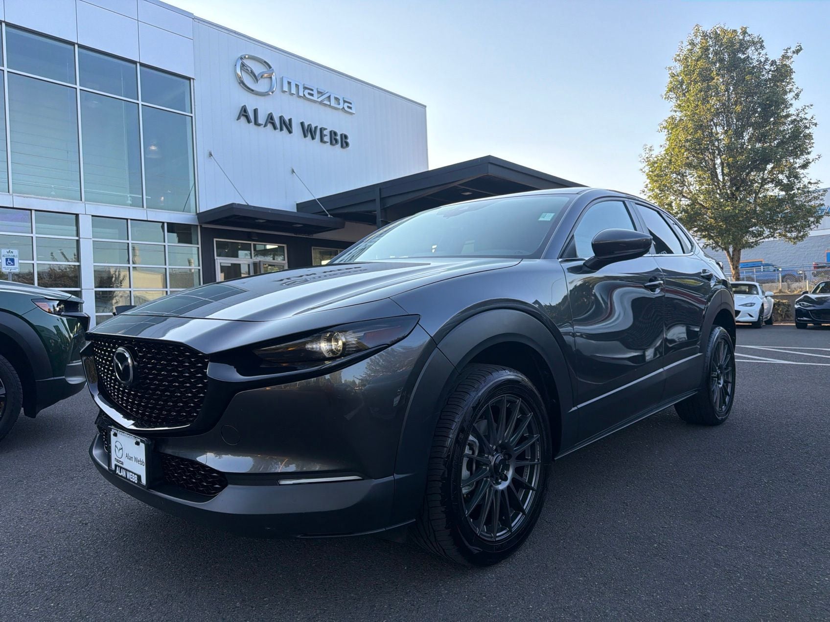 2021 Mazda Mazda CX-30 Preferred in Machine Gray Metallic — front three-quarter view