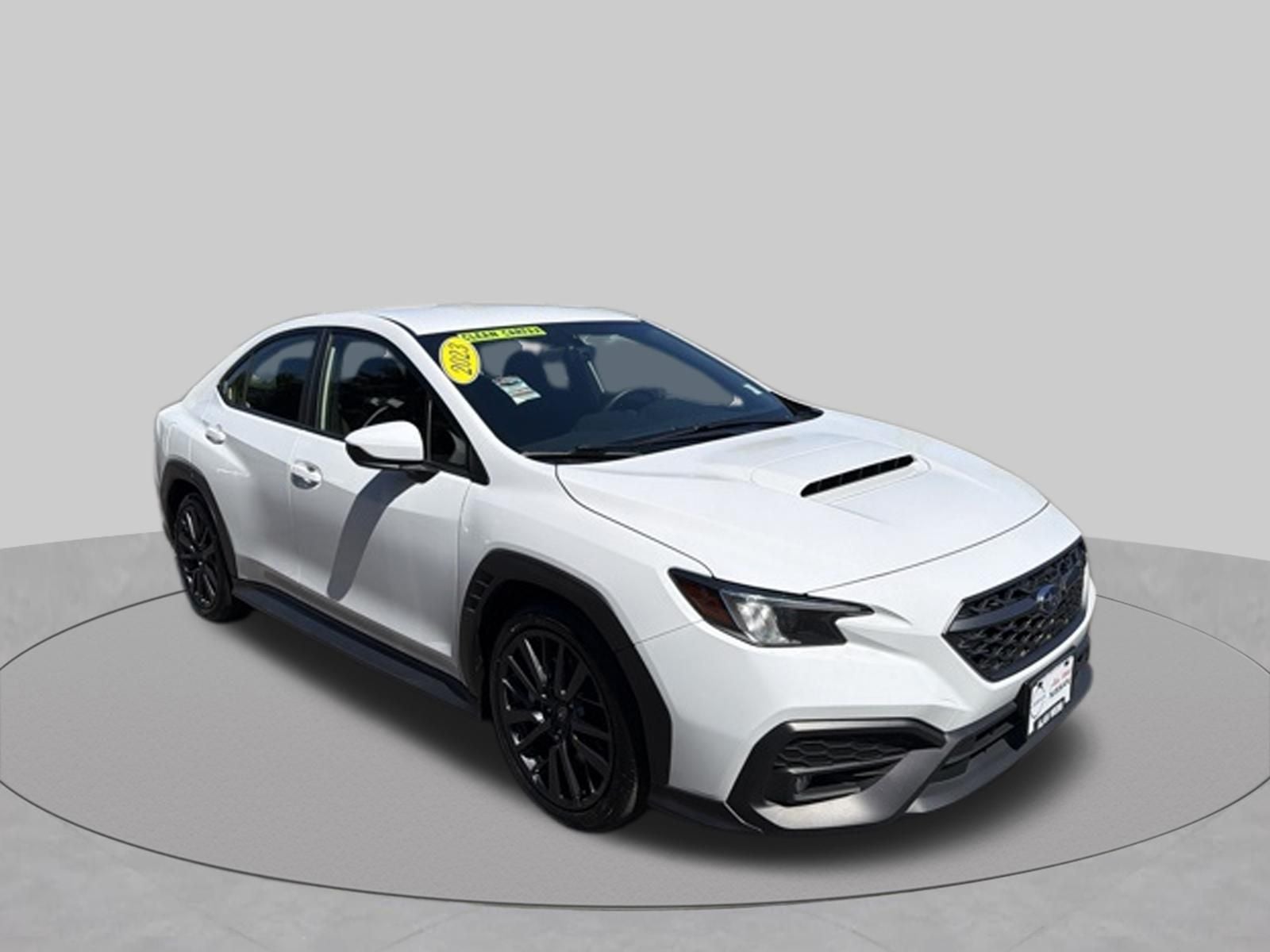 2023 Subaru WRX Premium in Ceramic White — front three-quarter view